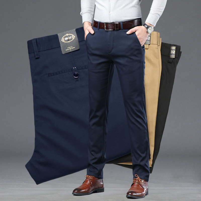 Summer Clothing Brands - Letnie cienkie męskie spodnie garniturowe moda
